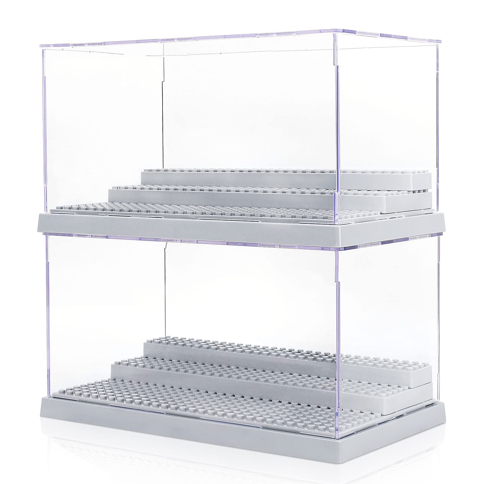 Mlikero 2 Pack Display Case for Minifigures Action