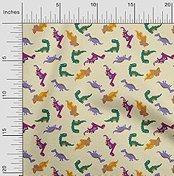 oneOone Polyester Spandex Light Yellow Fabric