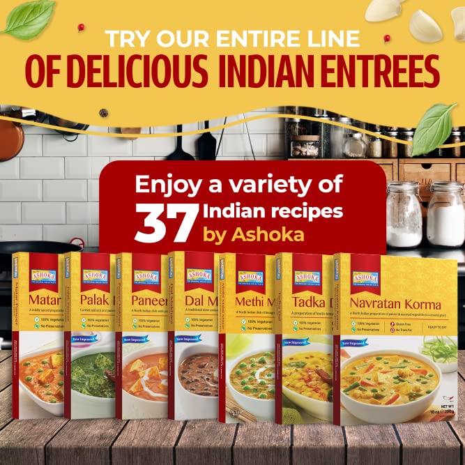 Ashoka Ready to Eat Indian Meals Since 1930, 100 Vegetarian Paneer