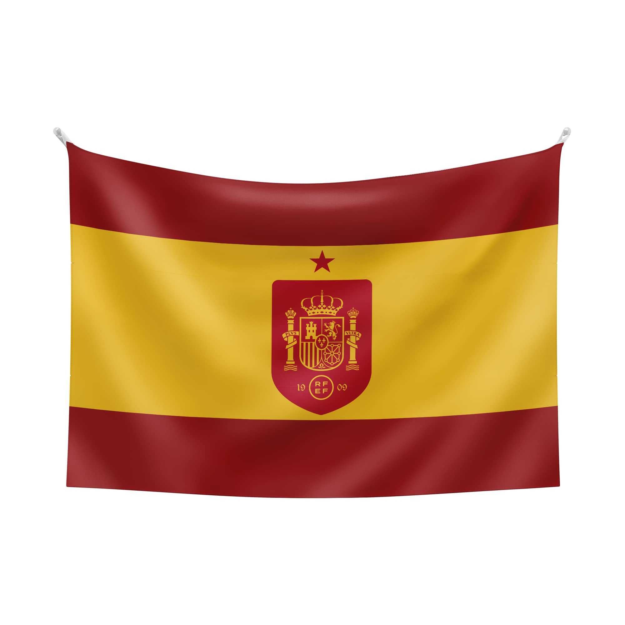 smartketing Flag of Spain with the Spanish Football Team Coat of Adults, Unisex, Red-Yellow