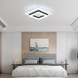 AUA LED Ceiling Light 24W Modern Black White 6500K 1800LM 220V view 2