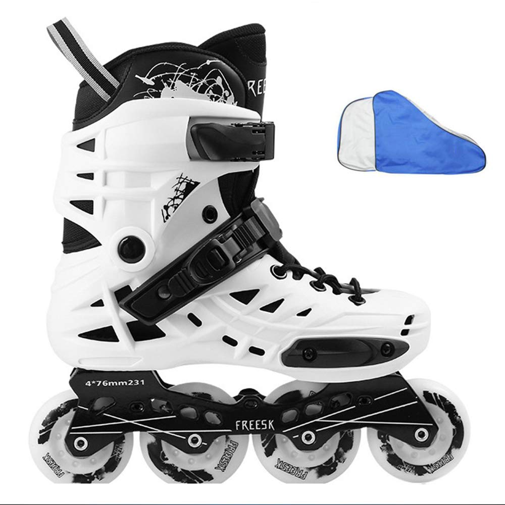 B07pp3dxpx Large White Large ファンタスティックローラースケート 男性と女性のための大人のインラインスケート 通気性 無臭足 取り外し可能 洗える裏地 ローラースケート 白 黒 White M White ローラースケート 激安人気新品
