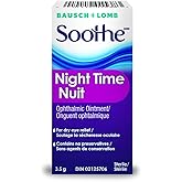 Bausch + Lomb Soothe Night Time Ophthalmic Dry Eye Ointment, Lubricant, Relief for Dry Eyes, Nighttime Dry Eye Relief, Preser