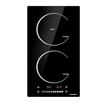 ECOTOUCH 12" 2-Burner Induction Cooktop, Electric Stove