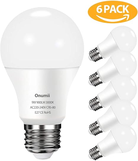 Led Lampe E27 9w Gluhbirne 900lm Warmweiss Nicht Dimmbar A60 Birne Leuchtmittel Ersetzt 60w Halogen 6er Pack Amazon De Beleuchtung