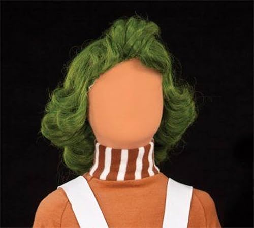 GREEN CHOCOLATE FACTORY WORKER WIG IDEAL FOR UMPA LUMPA / OOMPA LOOMPA FANCY DRESS SCHOOL BOOK