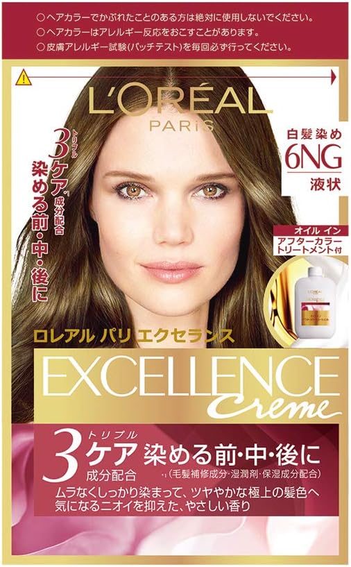 Amazon L Oreal Paris ロレアルパリ エクセランス N 液状タイプ 白髪染め 6ng 緑がかったやや明るい栗色 下地エッセンス 12ml 1剤 48g 2剤 72ml トリートメント 40g L Oreal Paris ロレアルパリ 白髪染め 通販