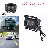 CAMECHO IR Night Vision Waterproof Reversing Camera 10M 4 Pin Cable 12V 24V view 5