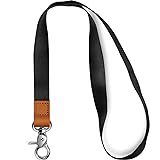 AZEAM Lanyard,Black Lanyard for Keys Keychain