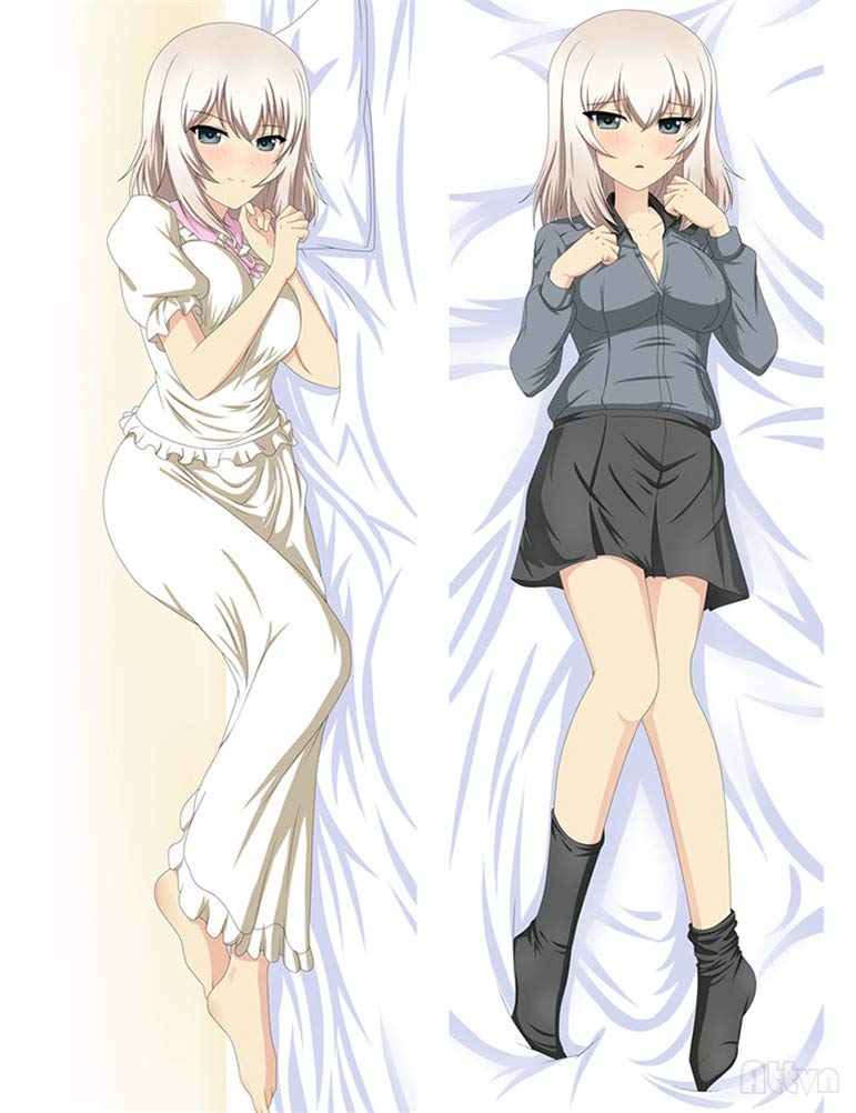 Attvn Erika Itsumi Girls und Panzer Body Pillow Case Cover 150x50cm Two Way Tricot