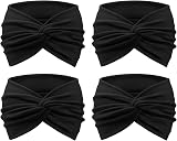 DRESHOW 4 Pack Turban Headbands Women Wide Vintage Knot Hair Bands Accessories view 7