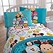 Disney Tsum Tsum 'Mash Up' Teal Microfiber 4 Piece Full Sheet Set
