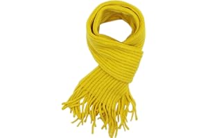 ZGMYC Baby Kids Knitted Tassel Winter Scarf Soft Warm Neck Warmer Wrap Shawl for Boys Girls