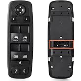Window Switch 11 Pins,2 Auto for 2015-2017 Chrysle 200, 2015-2022 Cherokee | Master Window Button Control Front Driver Side Door Lock Switch 68271206AA, 68271206AB 1S14266 (NO folding mirrors)