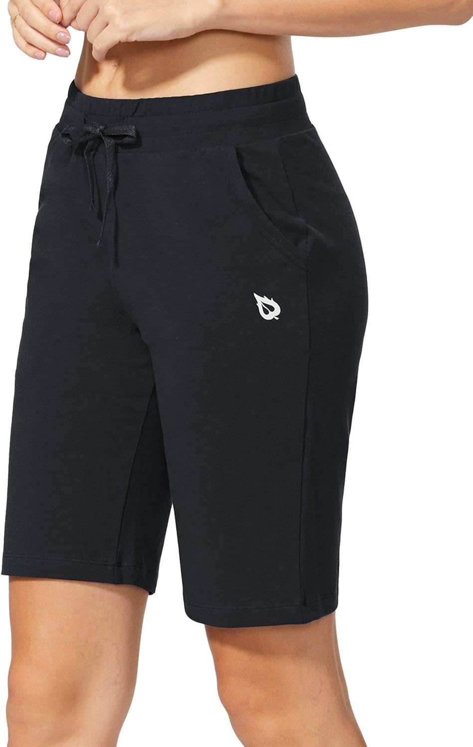 baleaf women's active yoga lounge bermuda shorts with pockets