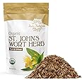 Halo Naturals Organic St. John's Wort Herb Cut & Sifted, 4 Ounces (Hypericum perforatum) USDA Certified | Resealable Pouch| Packaged in The USA (Pack of 1)