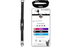 QRLynk Silicone NFC/QR Code Networking Wristband: Your Digital Business Card & Bio Link - No App/Subscription Needed