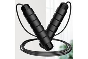 Rapid Speed Jump Rope with Ball Bearings, Adjustable Length, Ergonomic Foam Handles, Ideal for Adults, Fitness & Home Exercis