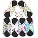 Asenappy Cloth Sanitary Pads Reusable Cloth Menstrual Pads 6 PCs Small Cloth Pads + Wet Bag