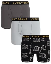 Lucky Brand Men's Boxer Briefs – 3 Pack Soft