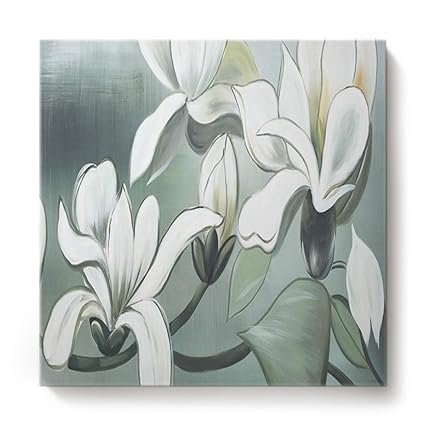 Arbre Gris Et Blanc Pour Murs Peints à La Main Peinture à