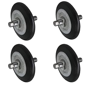 Siwdoy (Pack of 4) 4581EL2002C Dryer Drum Roller Assembly Compatible with LG Dryers Replace 4581EL2002A 4581EL2002B 4581EL2002D AP5688895 PS8260240