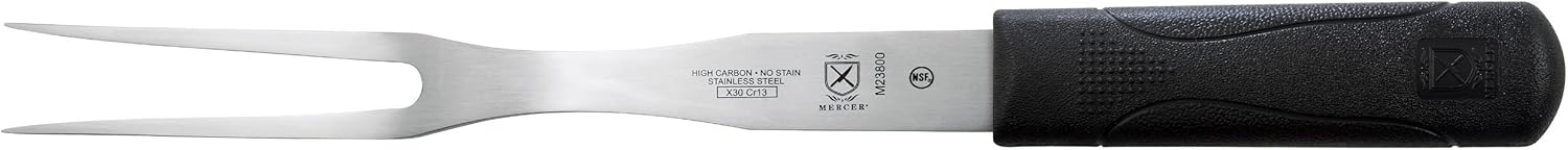 Mercer Culinary M23800 Millennia 8-Inch Cook's Fork, Black