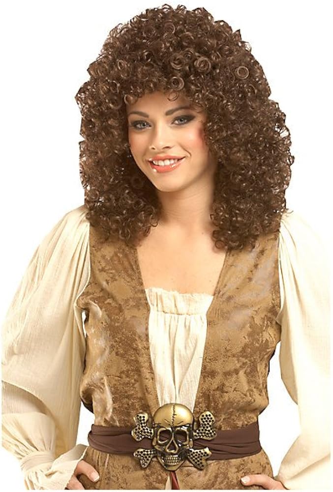 Curly Character Wig (brown) Adult Halloween Costume