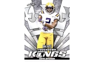 2020 Leaf Draft Touchdown Kings #87 Justin Jefferson Football Card