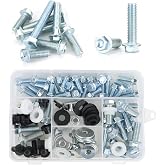 REARACE 85PCS Dirt Bike Fastener Kit Fit for KX60-500 | Complete Bolt Set, Zinc Plated Steel Hardware for Off-Road Motorcycle Repair &amp; Bodywork Replacement