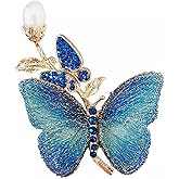 Vbvbip Enchanted Menagerie Brooch, 8 Styles Luxury Animal Brooch Collection, Gold Plated Crystal Peacock Swan Phoenix Bee Butterfly Pin for Women, Elegant Jacket Blazer Scarf Hat Pin Jewelry Gift