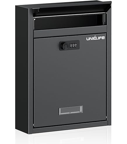 WeHere Mailbox with Wi-Fi Bridge, Wall Mount Locking Postbox for