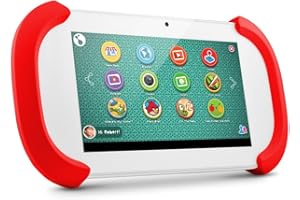 Ematic FunTab 7" HD Quad-Core Kid Safe Tablet with Android 4.2 & Kid Mode, Parental Controls, & Over 50 Apps, Red