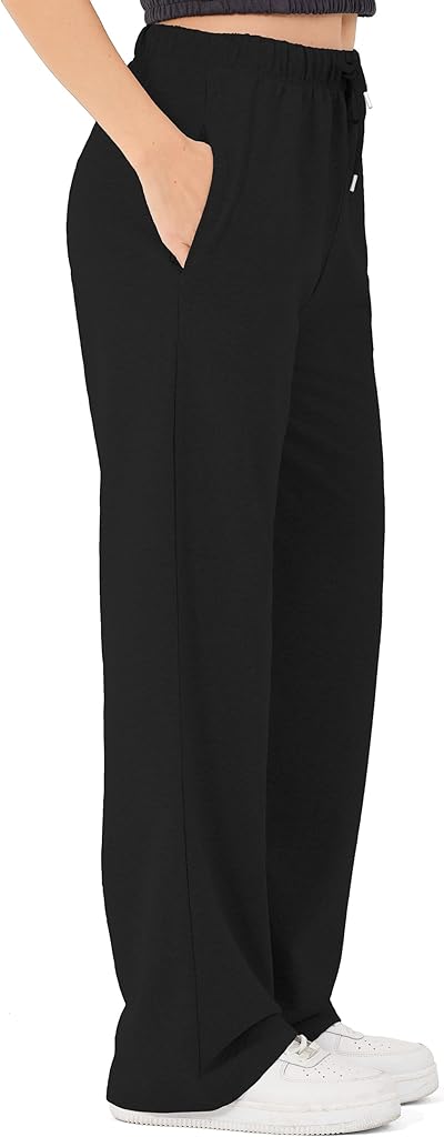 ROSS CAMP Jogginghose Damen - Baumwolle Sporthose Lang, Traininghose Laufhosen Bequeme Jogger, Sweatpants Weites Bein mit elastischem Bund Yogahose