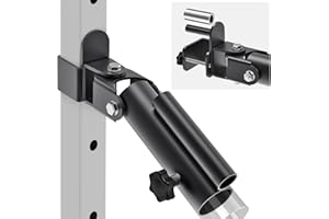 Kipika Power Rack Attachment for 5/8" & 1" Holes - Heavy Duty Home Gym Equipment for 2x2 or 3x3 Squat Rack, Adjustable and Easy to Install