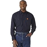WranglermensFr Flame Resistant Two Pocket Work Shirt