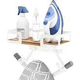 Ironing Board Hanger Wall Mount, T&amp;Y Shaped Iron Holder for Laundry Room | Space-Saving, Holds Iron &amp; Ironing Board, for Utility Room, Closet, Sewing Room, Home Decor and Storage, White
