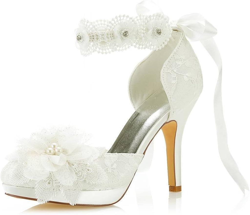 ribbon bridal shoes