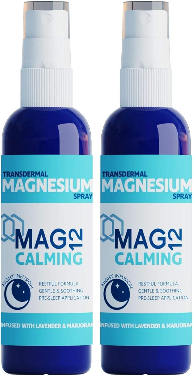 MAG 12 Magnesium Calming Spray Double Pack | 2 x 100ml Magnesium Calming Spray: Amazon.co.uk ...