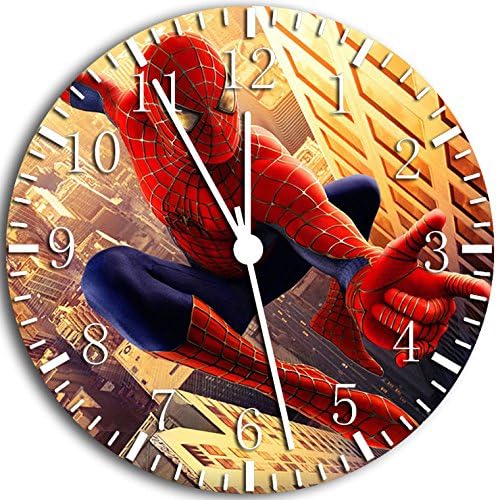 Spiderman Frameless Borderless Wall Clock W65 Nice For Gift or Room Wall Decor