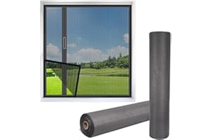 LIWZSZWIL Window Screen Mesh,36" W x 100ft L,Door Replacement Durable Screens,Upgraded Polyester Curtain Wire Screening Netting for Sliding Glass Windows Doors,Patio,Balcony,Camper