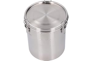 TOPINCN Airtight Stainless Steel Food Storage Container Leak Proof Holder for Dog and Cat Food (2500ML)