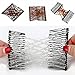 Greatstar EZ Stretch Pearls Combs For Girl, Magic Beading Hair Comb-Double Clips Hair Styling Accessories for Women Girls Hair Beauty (Coffee)
