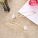 TOODOO 6 Pieces Geometric Metal Hairpin Hair Clip Clamps Accessories Barrettes Bobby Pin Headwear Headdress Styling Jewelry, Pearl Marquise/ Triangle Rhombus/ Infinity