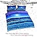 Sleepwish Deep Sleep Duvet Cover Set Home Textile Moon and Ocean Bedding Cool 3D Vivid Print Soft Blue Bed Spread King Size