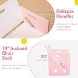 FUNLIO Montessori Table & Chair Set Pink for Toddlers 1-3 Height Adjustable view 4