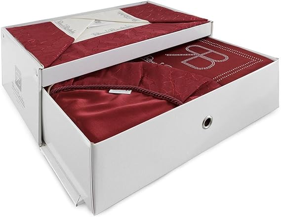 Copriletto Mod Completo Letto Gioiello Di Renato Balestra Matrimoniale Q484 Bordeaux Biancheria Da Letto Casa E Cucina Sanctuarylaw Co Uk