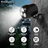 Proxinova Outdoor LED Security Lights 2 Pack Battery Powered Motion Sensor view 2