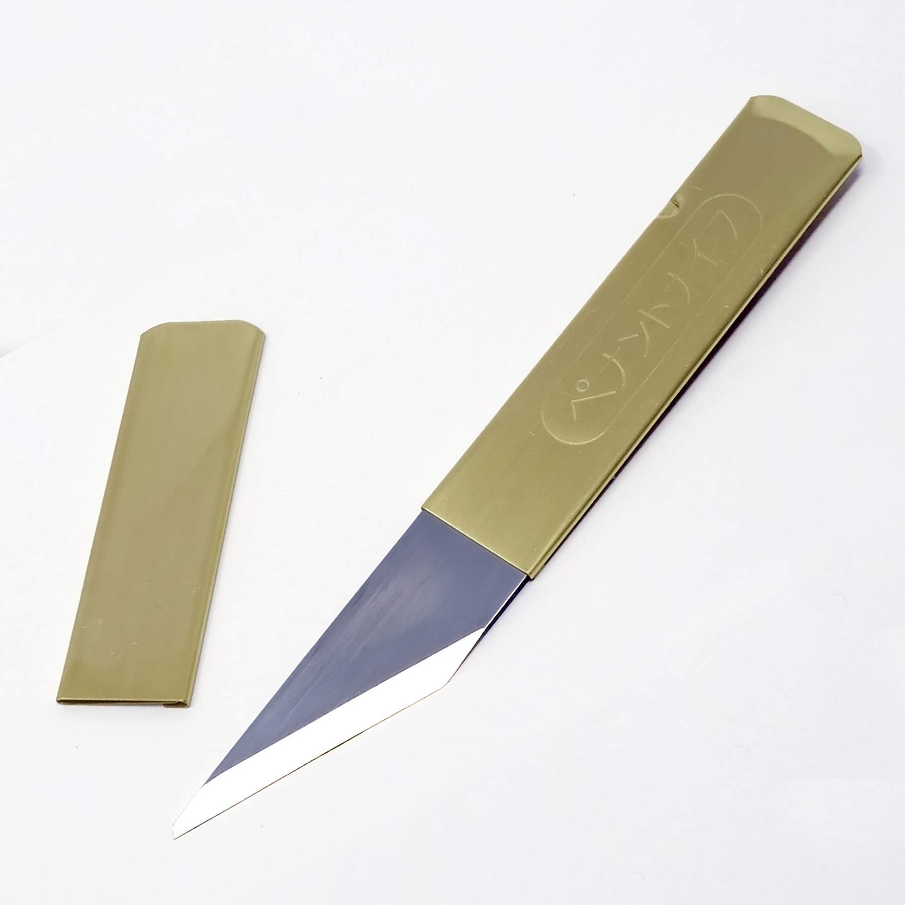 Kasaya Brass Bound Japanese Marking Knife Left Hand