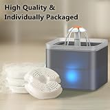 PewinGo Cat Water Fountain Filters 4 Pack Triple Filtration Compatible view 3